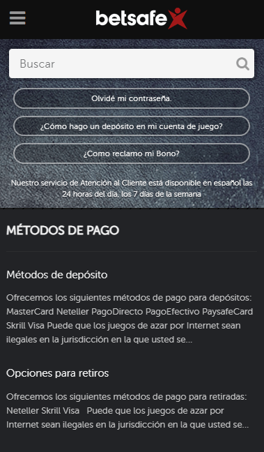 pago en app betsafe