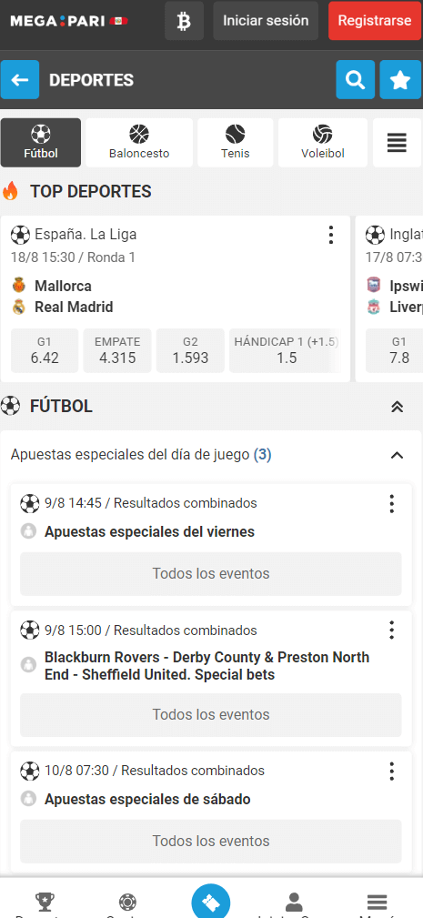 apuestas deportivas en megapari